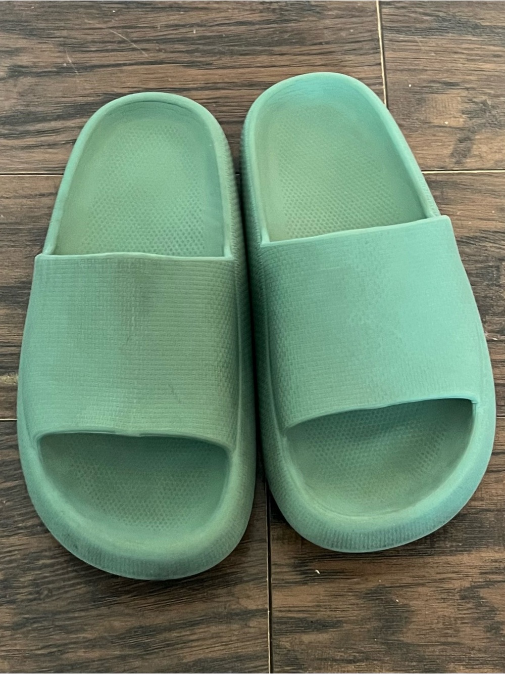 Kids Slide Sandals in Mint Green - Lightweight Casual Slides